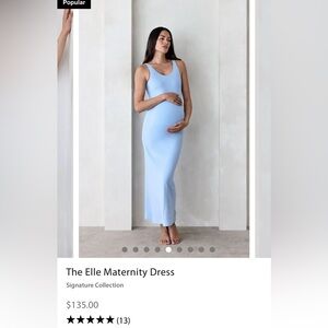 BNWT, The Elle Maternity Dress, Bumpsuit, Small, color Dusty Rose